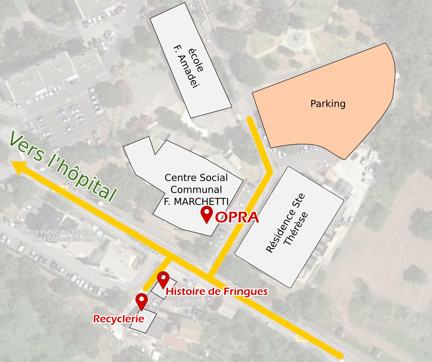 Carte accès à OPRA